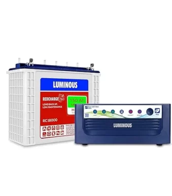 Luminous Eco Volt Neo 1050 Sine Wave Inverter with Red Charge RC 18000 150Ah Battery